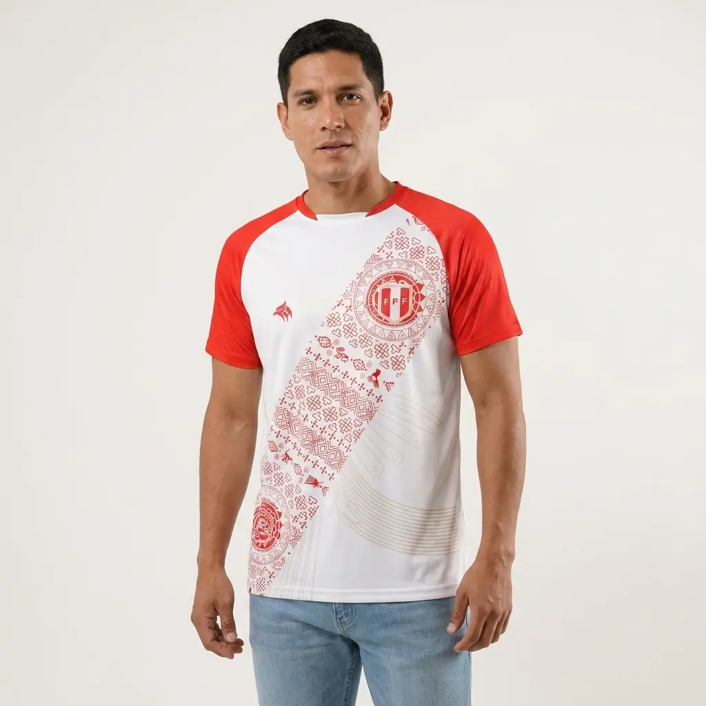 Peruvian Tshirt  Peru soccer Jersey light weight Polo Football Uniform Unisex Jersey Sportswear Shirt Sporty Jersey