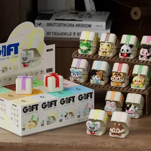 Compatible Lego Minifigure Gift Box Set, Panda Rabbit Tiger Figures, Micro Part Building Toys for Kids Boys Girls, Fun Construction Playset, Building Blocks Model