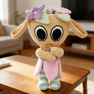 Dandy's World Designer Collaboration Plush Doll - Artistic Collection Level Doll Set, Christmas Party Decoration/Thanksgiving Warm Gift, High Quality Suede Material With Abstract Design, Youth Social Sharing Item