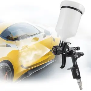Hvlp 1.3mm Air Spray Gun with 600ML Cup, Easy to Use Car Paint Spray Gun, Automotive Spray Gun Sprayer, Suitable for Cars