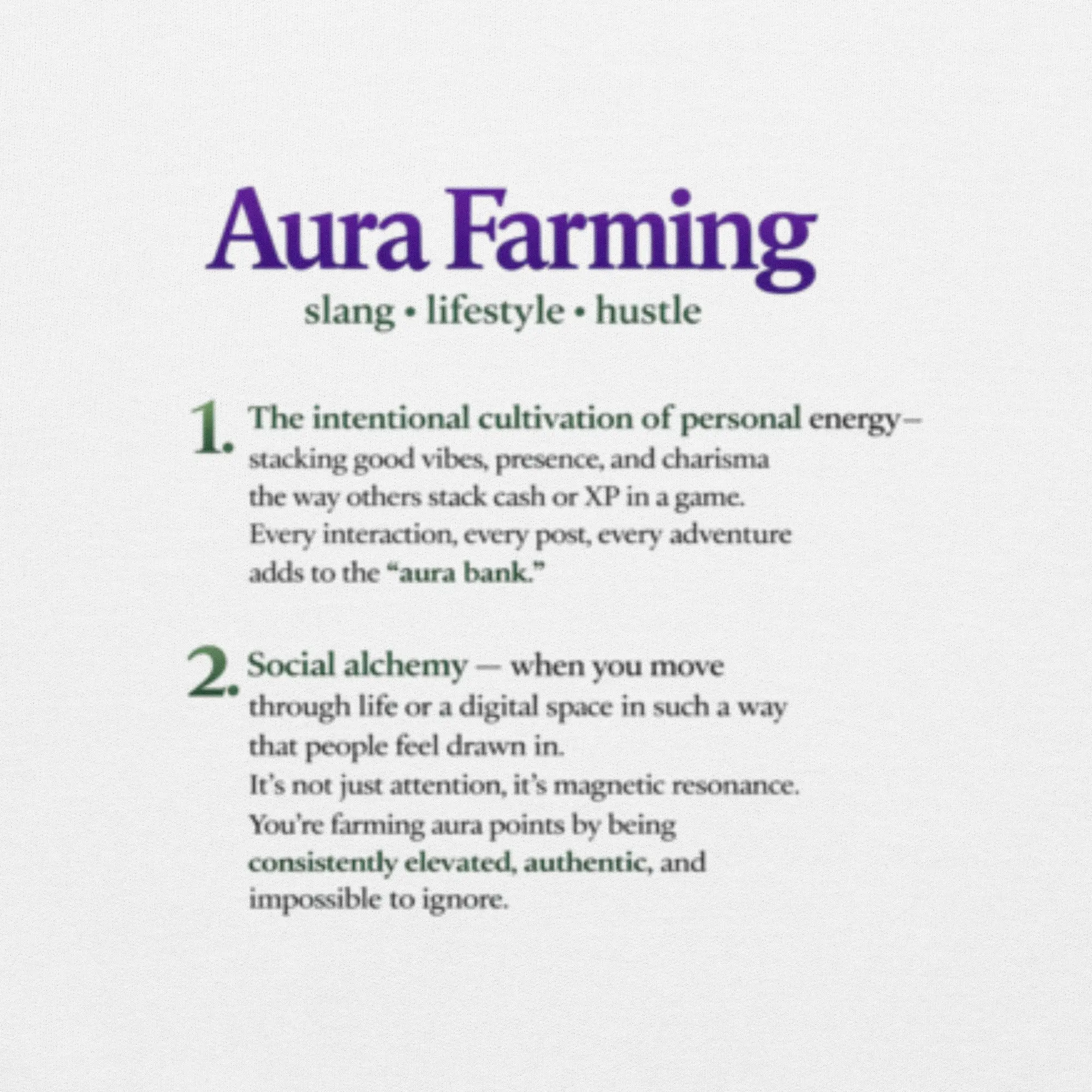 StillHigh® Aura Farming Definition Hoodie