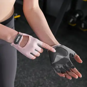 Unisex Sports Gloves, Knitted Fabric, Breathable & Anti-Slip Design, Lightweight Half-Finger Style for Exercise, Outdoor Activities, Driving