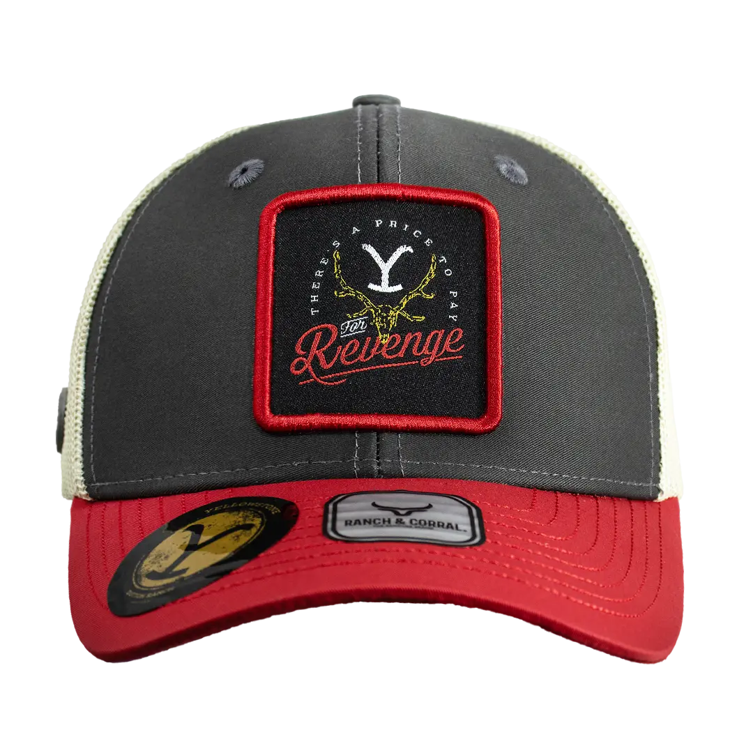 YELLOWSTONE COWBOY TRUCKER HAT RANCH & CORRAL AUTHENTIC -YW17