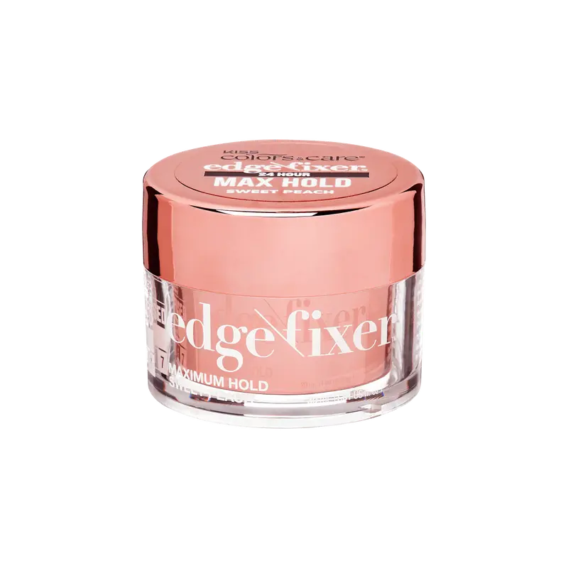 Kiss Colors & Care Edge Fixer Gel | Sweet Peach | Edge Control, Baby Hair Gel, Maximum Hold, Travel Friendly, 30 ml, Hair Care