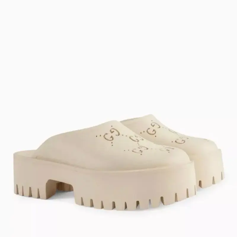 Gucci Rubber Platform Clogs Size 42