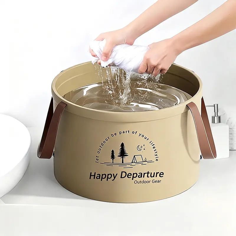 Collapsible Portable Wash Basin, Foldable Water Tub, Multifunctional Container for Travel Laundry, Foot Bath, Camping Washing Vegetables Outdoor