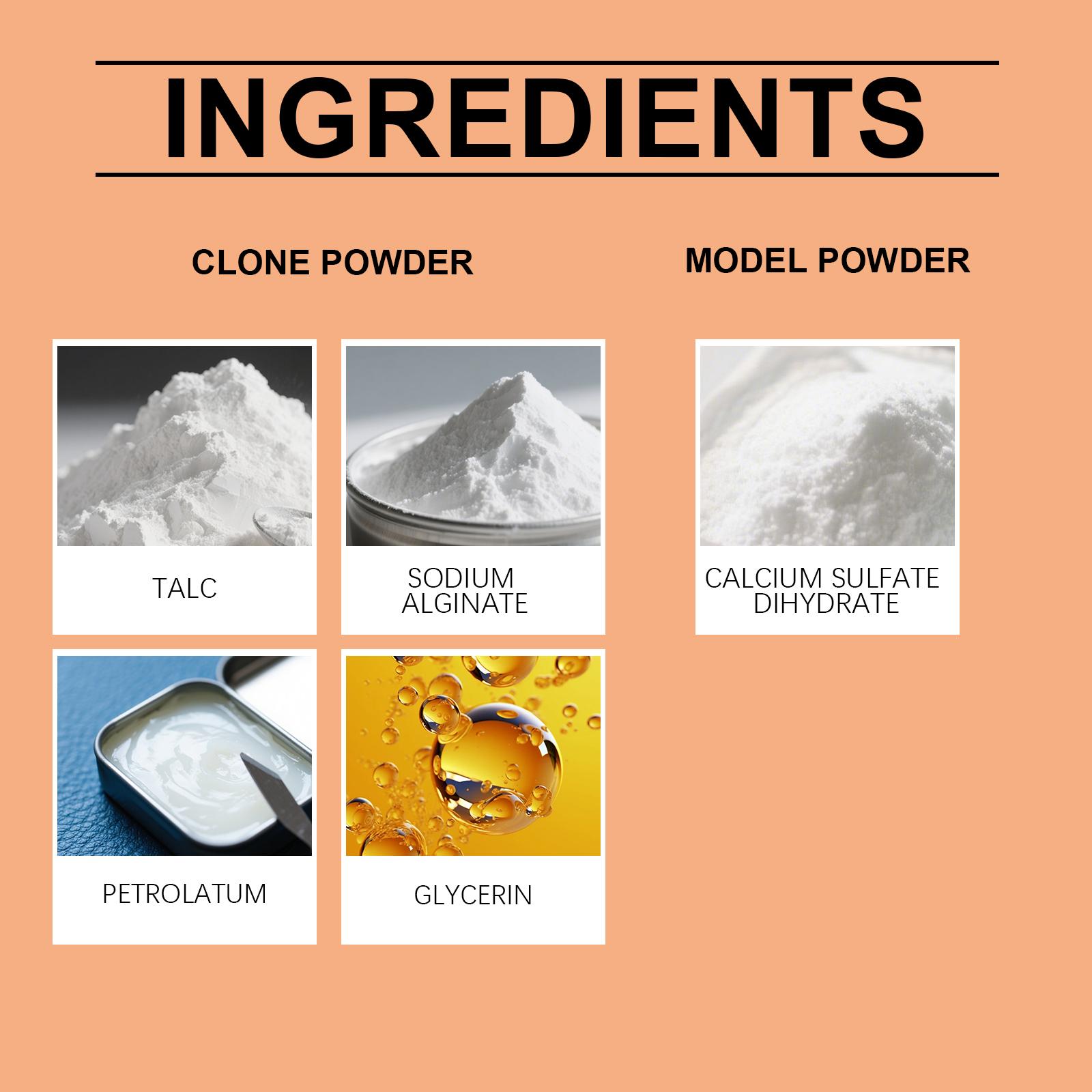 Dowmoo 3D Plaster Model Set Hand Mold Powder Clone Powder 3D Hand Model Making Model Plaster Hand Mold