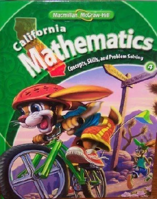 USED Book - California Mathematics Grade 4 (Student Edition: Concepts, Skills, and Problem Solving) by Mary Behr Altieri (Hardcover) - english