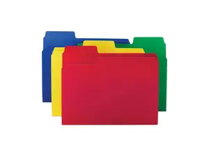 Smead SuperTab Top Tab File Folders 1/3-Cut Letter Polypropylene 12/Pack 10516