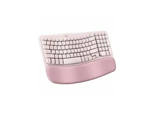 Logitech Wave Keys Wireless Ergonomic Keyboard, Rose 920-012276 Logitech Wave Keys Wireless Ergonomic Keyboard, Rose 920-012276