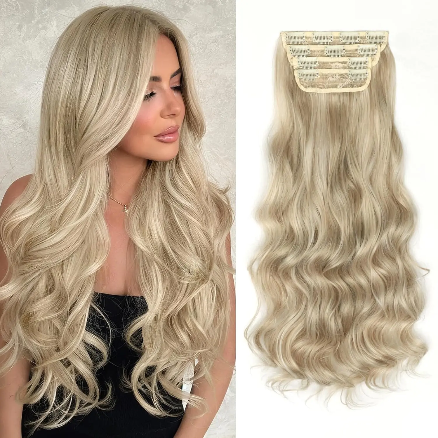 light Brown with Platinum Blonde