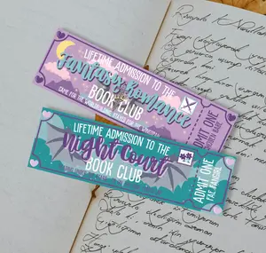 Night Court/Fantasy Romance Book Club Dual-Sided Matte Cardstock Bookmark Event Giveaways Durable