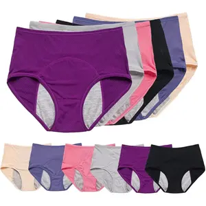 6pcs Women’s Incontinence Underwear Washable, Incontinence Panties for Women Over 60 Plus Size