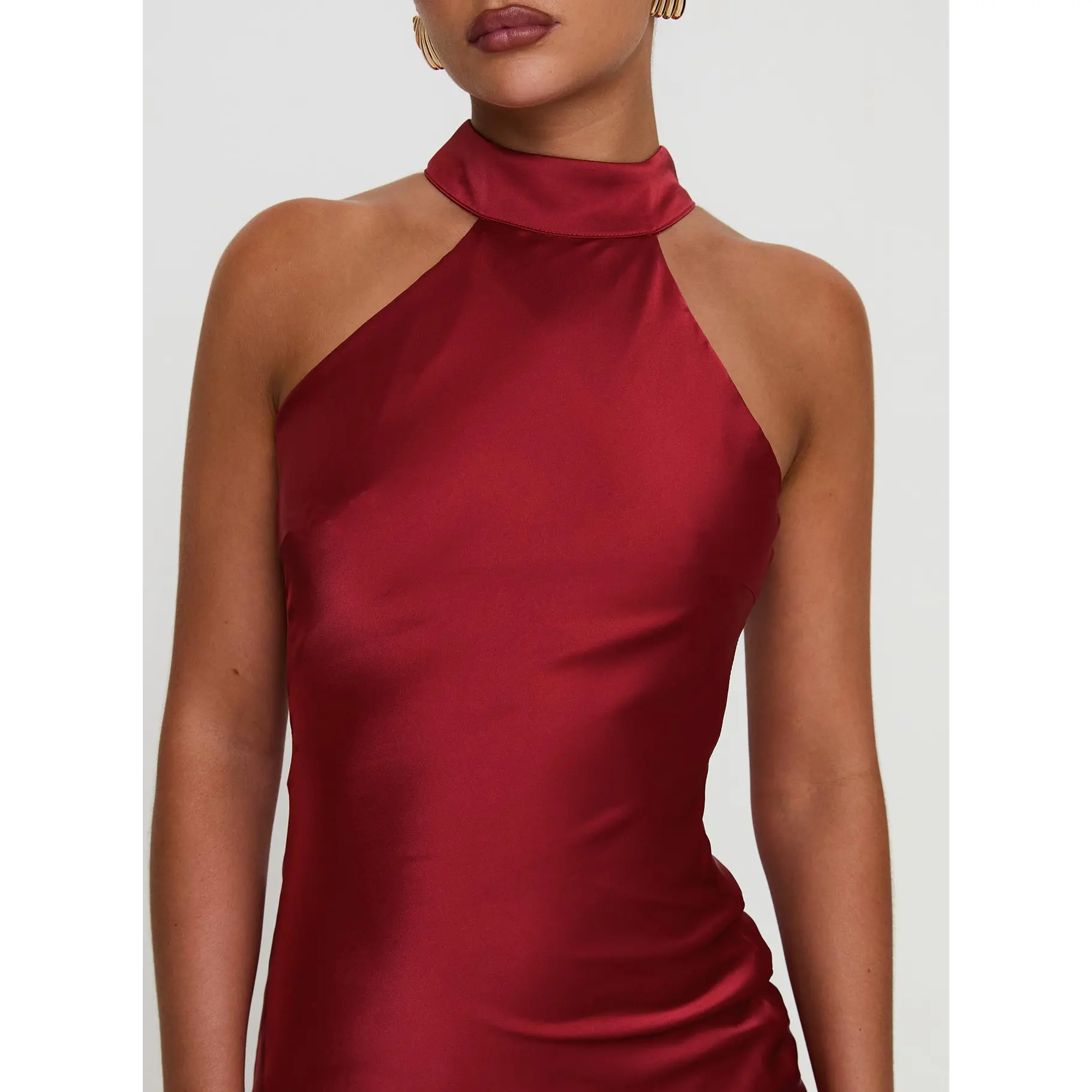 Mordecai Halter Maxi Dress Burgundy - TikTok Shop Mordecai Halter Maxi Dress Burgundy - TikTok Shop