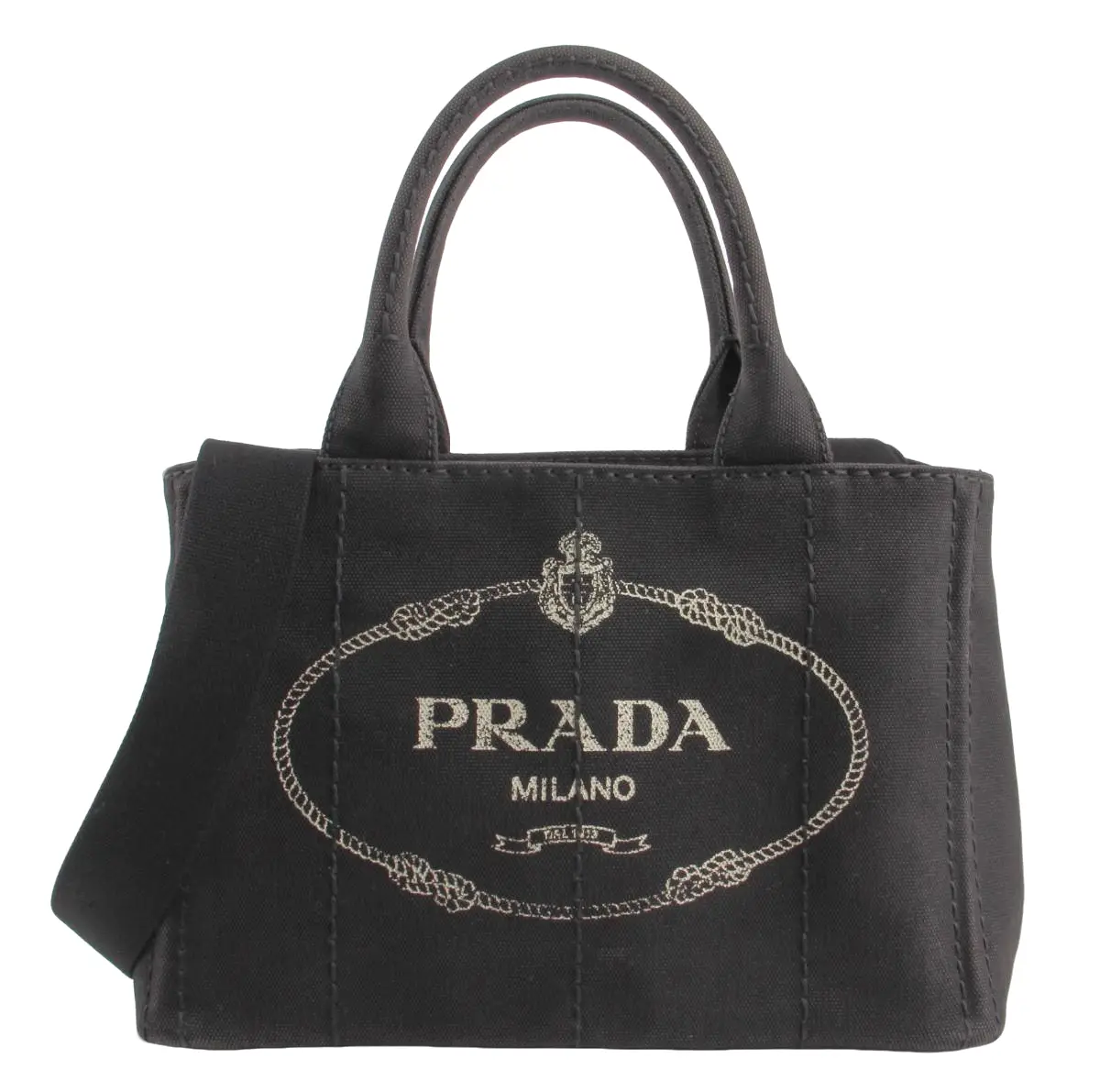 Pre-owned PRADA Canvas tote bags Canapa Small Logo Tote