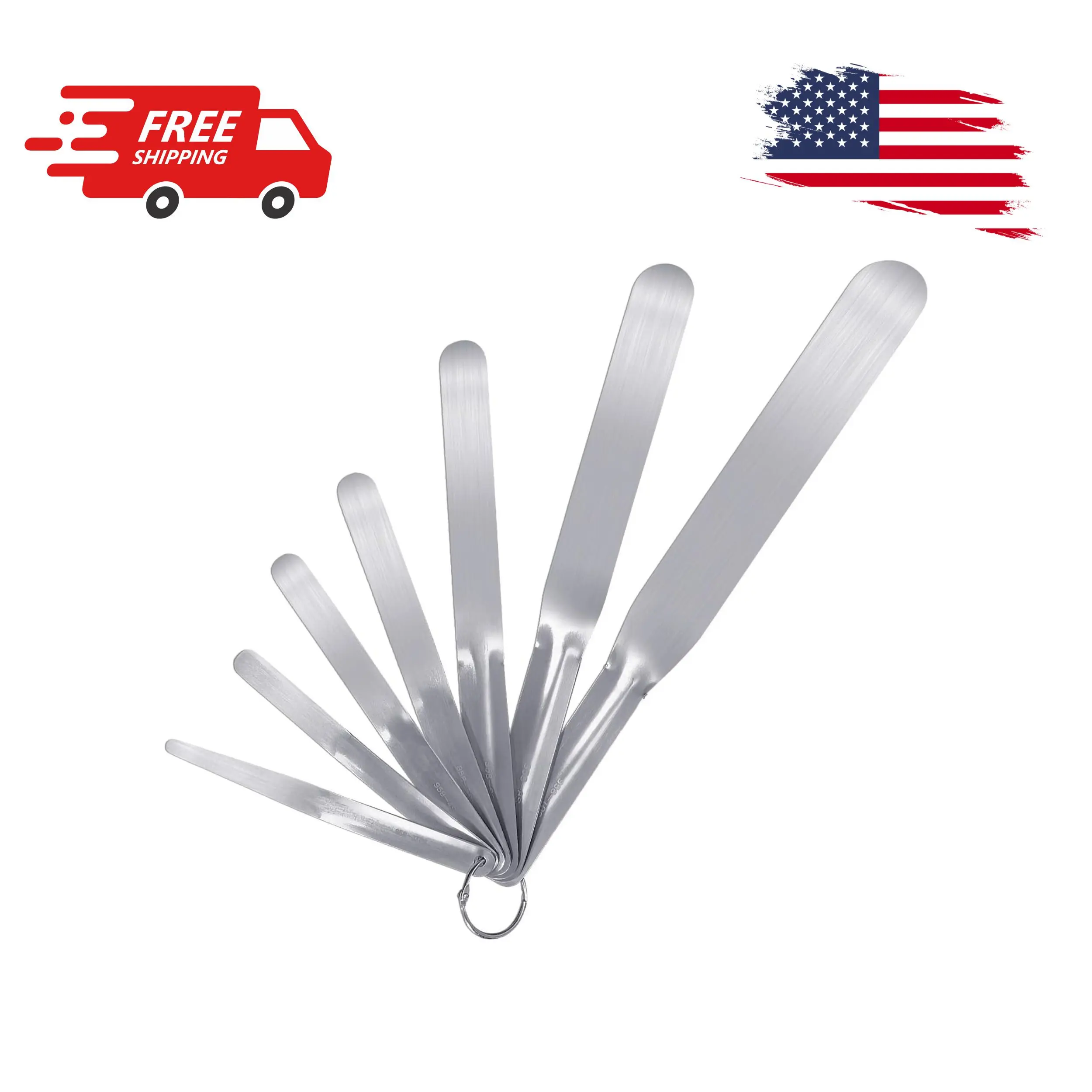 7-Piece Caulking Spatula Set - Professional Stainless Steel Caulk Finishing Tools