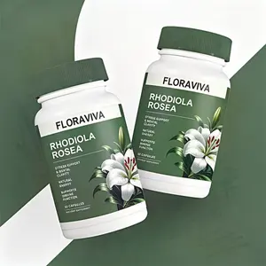 Floraviva Rhodiola Rosea Adaptogen Capsules - Emotional Balance & Sharp Mental Clarity - Tiredness Fighting Natural Vitality - Improve Concentration & Long-Term Memory Support - 60 Easy Swallow Capsules Wellness Fitness Supplement