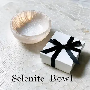 Selenite bowl great for charging crystal