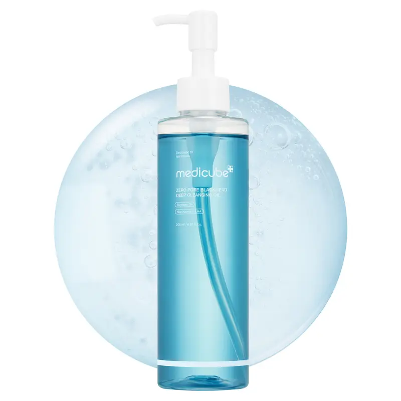 [medicube] Zero Pore Blackhead Cleansing Oil | Moisturizing Makeup Remover for all skin types, Low-Irritation | Korean Skin Care
