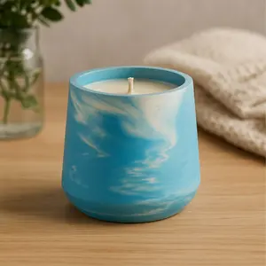 Sea Stone Concrete Candle