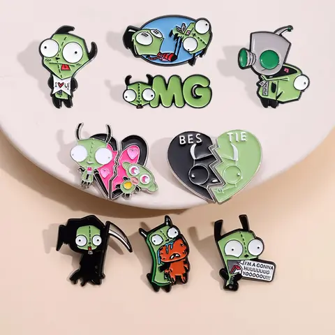 Cartoon Monster Design Brooch, Cute Creative Brooch, Fashion Accessories for Women & Men, Creative Gift, Jewelry for Backpacks, Jeans, Scarves, Hats Decoration, Charms, Alloy Brooch Pin, Durable Metal Pins, Lapel Pin