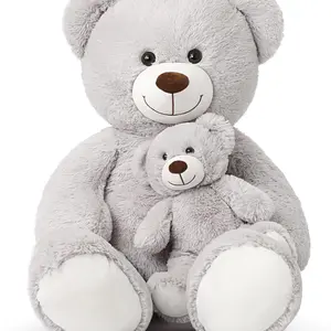 Tezituor Giant Teddy Bear Stuffed Animal 39in, Large Teddy Bear Mommy with Baby, for Kids, Girlfriend on  Christmas, Baby Shower