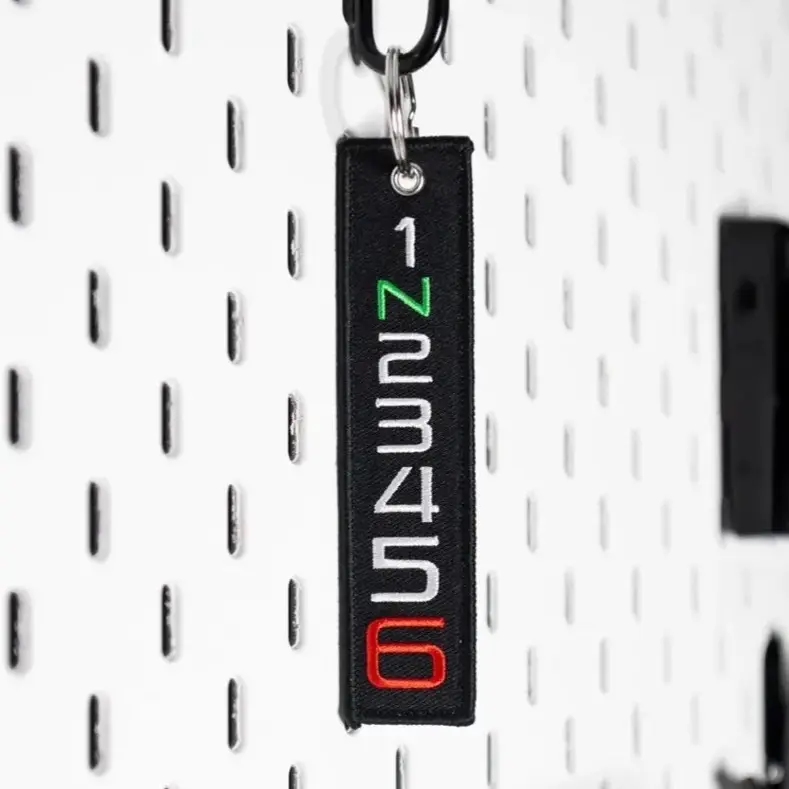 1 Down, 5 Up Gears Keychain | Cars and Motorcycle Keytags | Automotive Collection | Cute & Fun Gifts