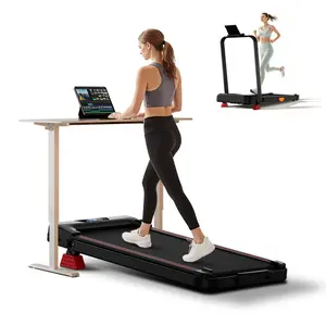 4-in-1 Folding Treadmill with 15% Incline and Handle, 8KM/H Under Desk Walking Pad, 2.5HP Quiet Treadmill for Home Foldable, Portable Running Machine with 300LBS Capacity, Remote Control & LED Display
