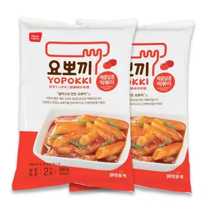 Yopokki Instant Tteokbokki Pack (Sweet Mild Spicy, Pack of 2) Korean Street food with sweet and moderately spicy sauce Topokki Rice Cake - Quick & Easy to Prepare