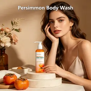 Persimmon Body Wash, Gentle Cleansing for Body Skin, Refreshing Moisturizing Hydration, Nourishing Skincare, Cleanse & Care