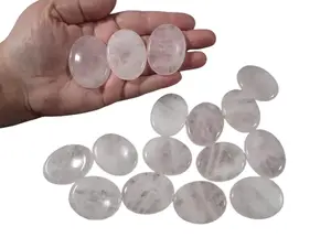 Rose Quartz Worry Stone – Emotional Healing & Self-Love Crystal