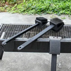 Valentines gift for bf, Heavy-Duty BBQ Grill Brush Long Handle Stainless Steel Bristles for Commercial Home Grill Grate Cleaning Commercial-Grade BBQ Grate Cleaner Brush with Stiff Metal Bristles