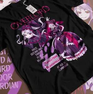 Overlord T-Shirt Shalltear Bloodfallen Shirt Albedo Ainz Ooal Gown Tshirt Anime