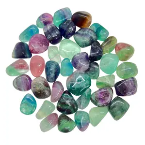 Rainbow Fluorite Tumbled Stone - Polished Fluorite Crystal
