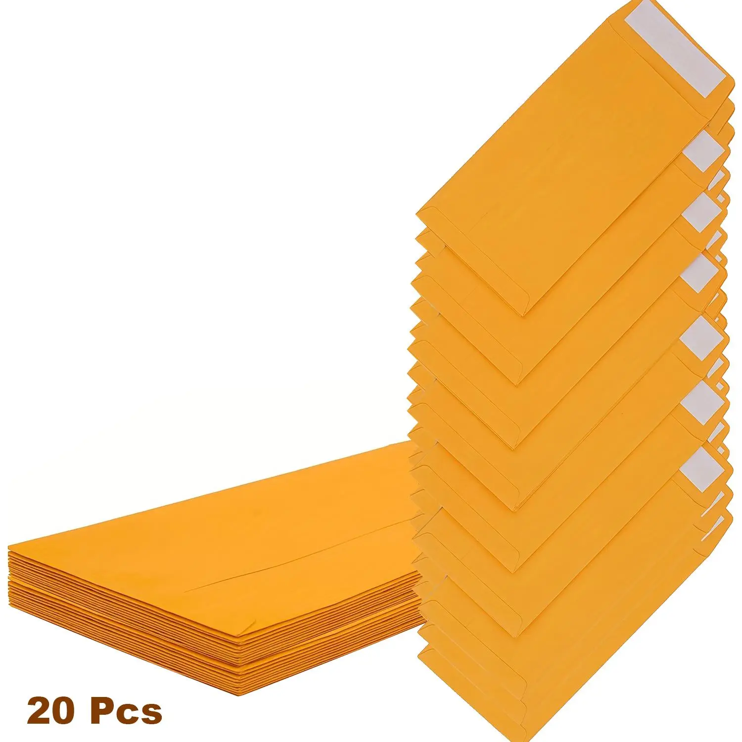 Cash Envelope, Money Envelopes, 20/50/100pcs Kraft Paper Envelope, Peel and Seal Cash Envelopes for Cash Savings and Budgeting, Office Stationery Supplies, Self Sealing Envelopes