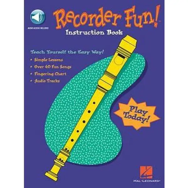 USED Book - Recorder Fun! Teach Yourself the Easy Way! by Hal Leonard Corp. (Paperback) - english