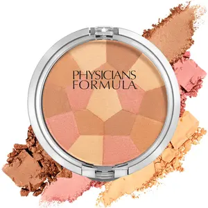 Physicians Formula Multi-Colored Blush Powder Palette, Cosmetic with Silky Smooth Hypoallergenic Formula, Blends Easily Without Irritation - Blushing Peach