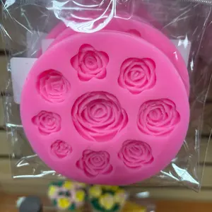 Rose Silicone Mold 9 Cavity