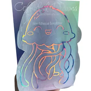 Jellyfish Suncatcher - Non-Adhesive Hangable Window Decor