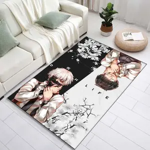 Japanese Home Decor Doormat- Manga Art of Kaneki Ken & His Ghoul Transformation- Unique Manga Art Doormat for Anime Fans 2
