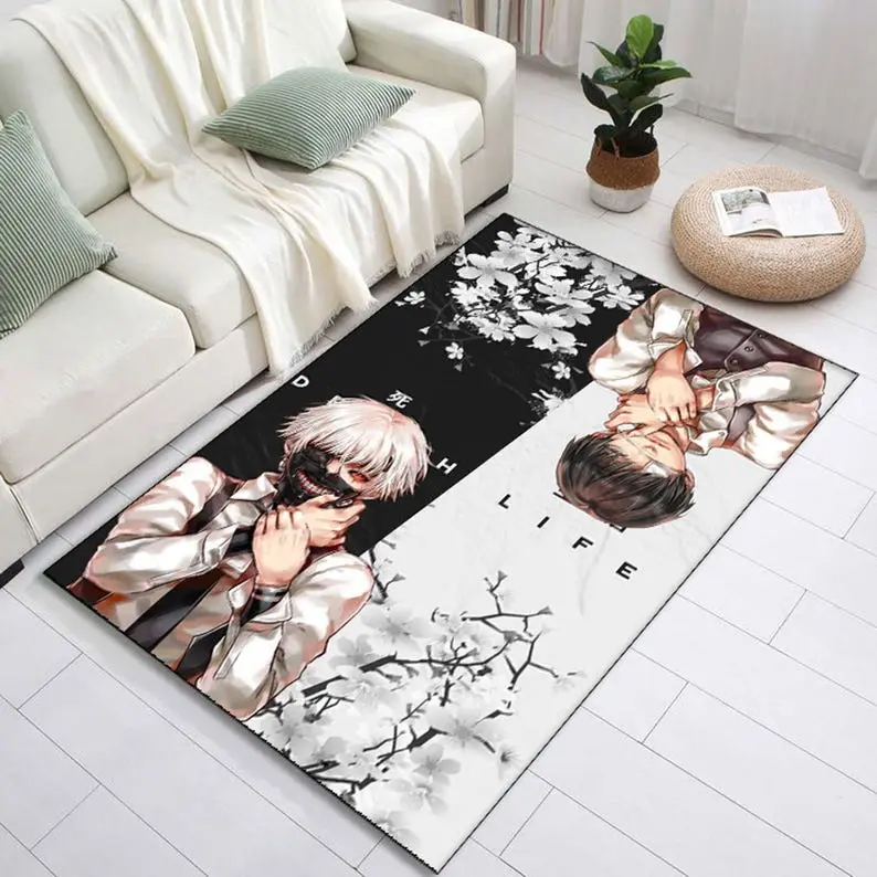 Japanese Home Decor Doormat- Manga Art of Kaneki Ken & His Ghoul Transformation- Unique Manga Art Doormat for Anime Fans 2