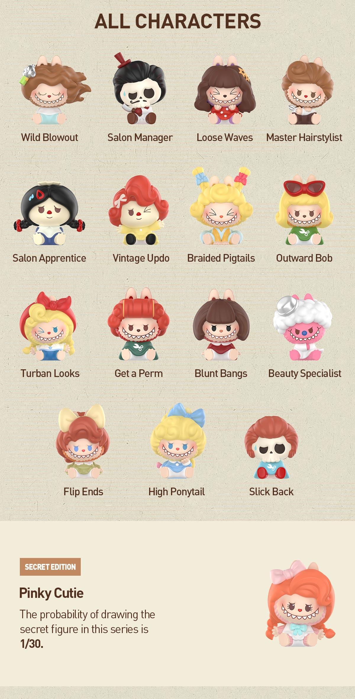 unboxing - POP MART POP BEAN THE MONSTERS Hair Salon Series Blind Box LABUBU Fun Toy