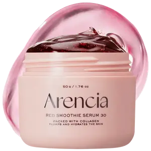 Red Collagen + Peptide Smoothie Serum 30, 1.76 oz - Overnight Glow Serum Mask with 30% Collagen, Peptides & Niacinamide for Pore Care & Radiant Skin