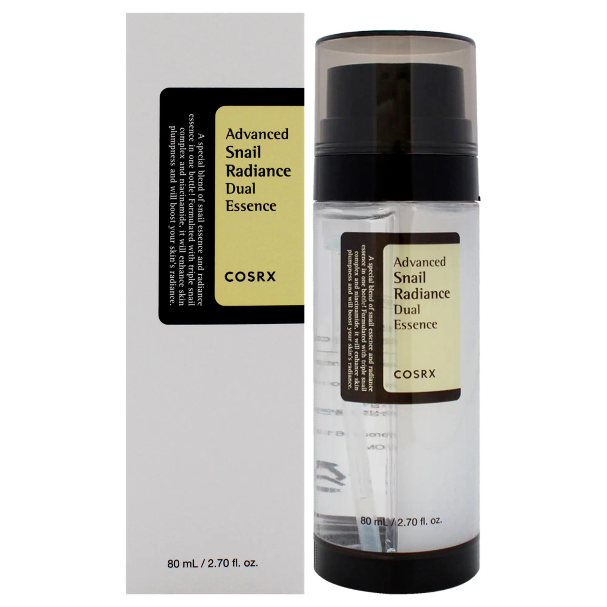 Advanced Snail Radiance Dual Essence by Cosrx for Unisex - 2.7 oz Serum