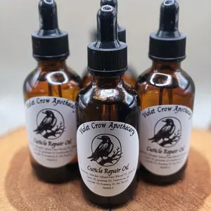 Herbal Cuticle Oil – Calendula Infused | 2oz Dropper Bottle | Nourishes Dry Cuticles | With Essential Oils