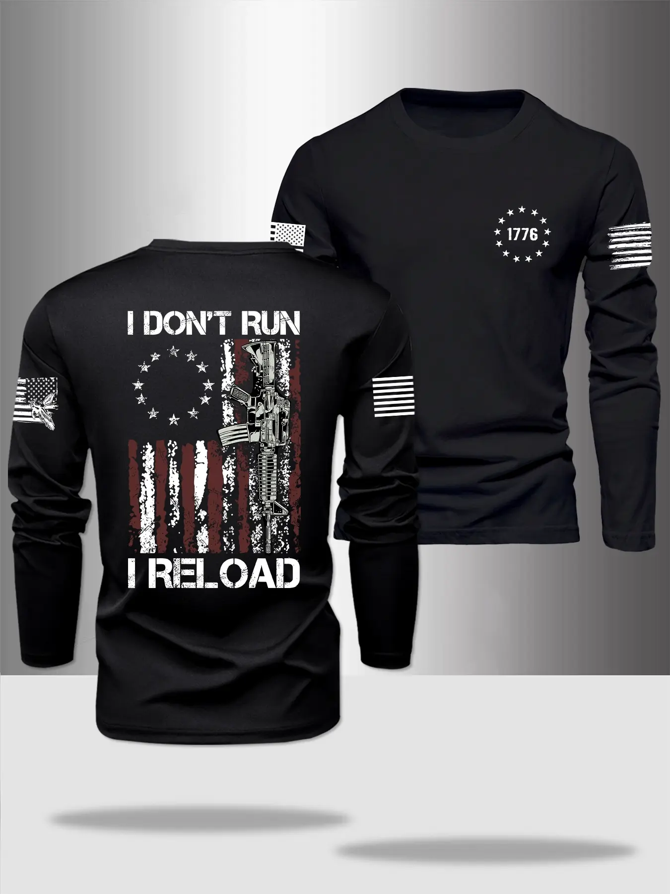 Men's Long Sleeve Round Neck T-Shirt, Polyester Fabric, Slight Stretch, Casual Sporty Fitted for Spring & Outdoor Sports, Athletic Sports Clothing, Activewear T Shirt, Active Tops, Sporty Crew Neck, Athletic Tops