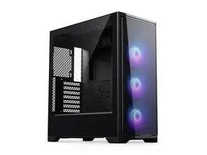 Phanteks Eclipse G370A, mid-tower Gaming Chassis, high airflow mesh, 3x M25 D-RGB Fans, Black.