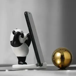 Creative Panda Design Phone Holder, Cute Desktop Phone Stand, Non-slip & Durable Phone Holder for Home Office, Mobile Phone Accessories, Phone Grip Holder
