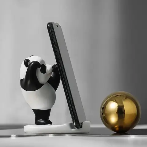 Creative Panda Design Phone Holder, Cute Desktop Phone Stand, Non-slip & Durable Phone Holder for Home Office, Mobile Phone Accessories, Phone Grip Holder, Phone Mount, Cell Phone Holder, Cell Phone Mounts