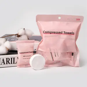 Disposable Compressed Towel, 6counts/pack Portable Travel Towel, Disposable Cloth for Travel, Camping, Hiking, Sport and Other Outdoor Activities